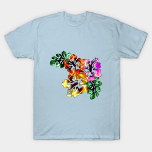 Hibiscus Trio - Corner T-Shirt